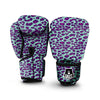 Purple And Blue Neon Leopard Print Boxing Gloves-grizzshop