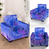 Purple And Blue Tie Dye Armchair Cover-grizzshop