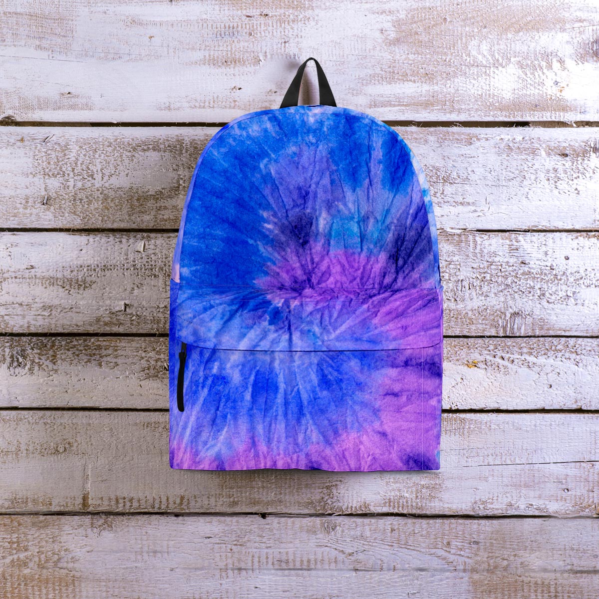 Purple And Blue Tie Dye Backpack-grizzshop