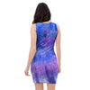 Purple And Blue Tie Dye Bodycon Dress-grizzshop