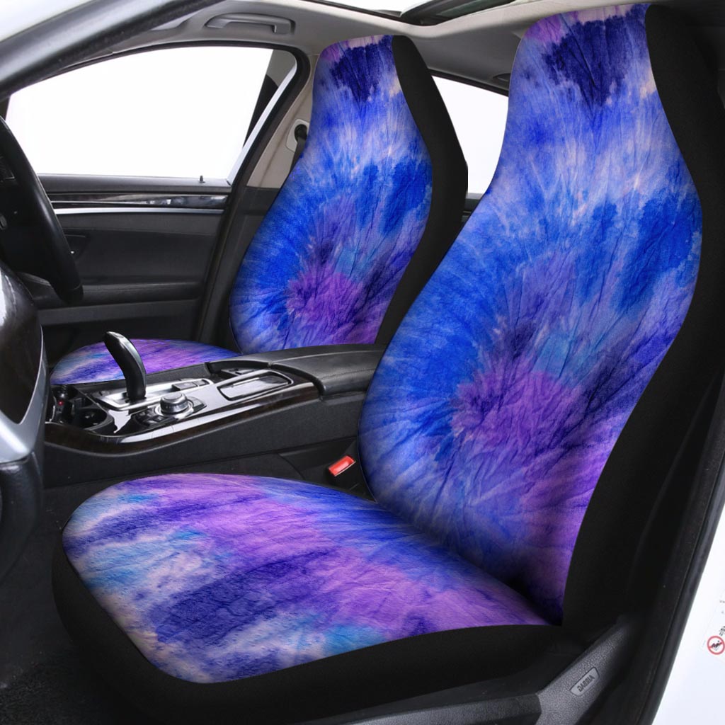 Purple And Blue Tie Dye Car Seat Covers-grizzshop