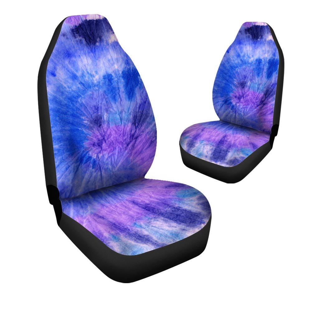 Purple And Blue Tie Dye Car Seat Covers-grizzshop