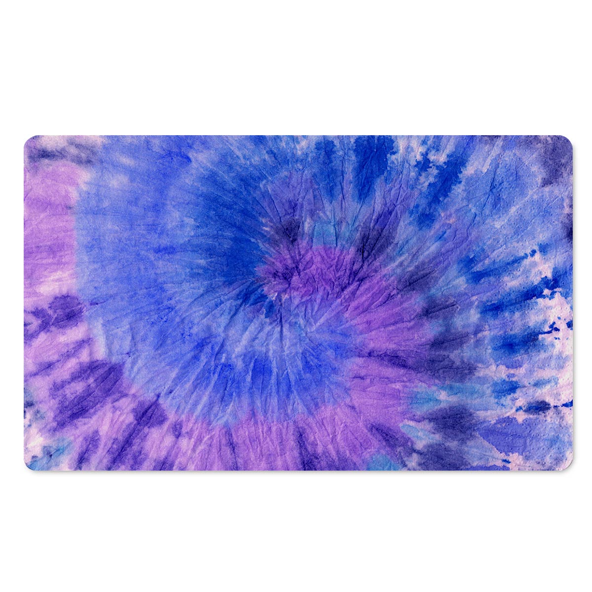 Purple And Blue Tie Dye Door Mat-grizzshop