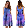 Purple And Blue Tie Dye Dress-grizzshop