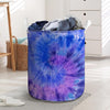 Purple And Blue Tie Dye Laundry Basket-grizzshop