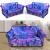 Purple And Blue Tie Dye Loveseat Cover-grizzshop