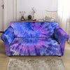 Purple And Blue Tie Dye Loveseat Cover-grizzshop