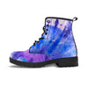 Purple And Blue Tie Dye Men's Boots-grizzshop