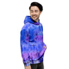 Purple And Blue Tie Dye Men's Hoodie-grizzshop