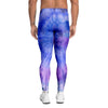 Purple And Blue Tie Dye Men's Leggings-grizzshop