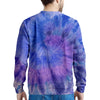 Purple And Blue Tie Dye Men's Sweatshirt-grizzshop