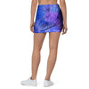 Purple And Blue Tie Dye Mini Skirt-grizzshop