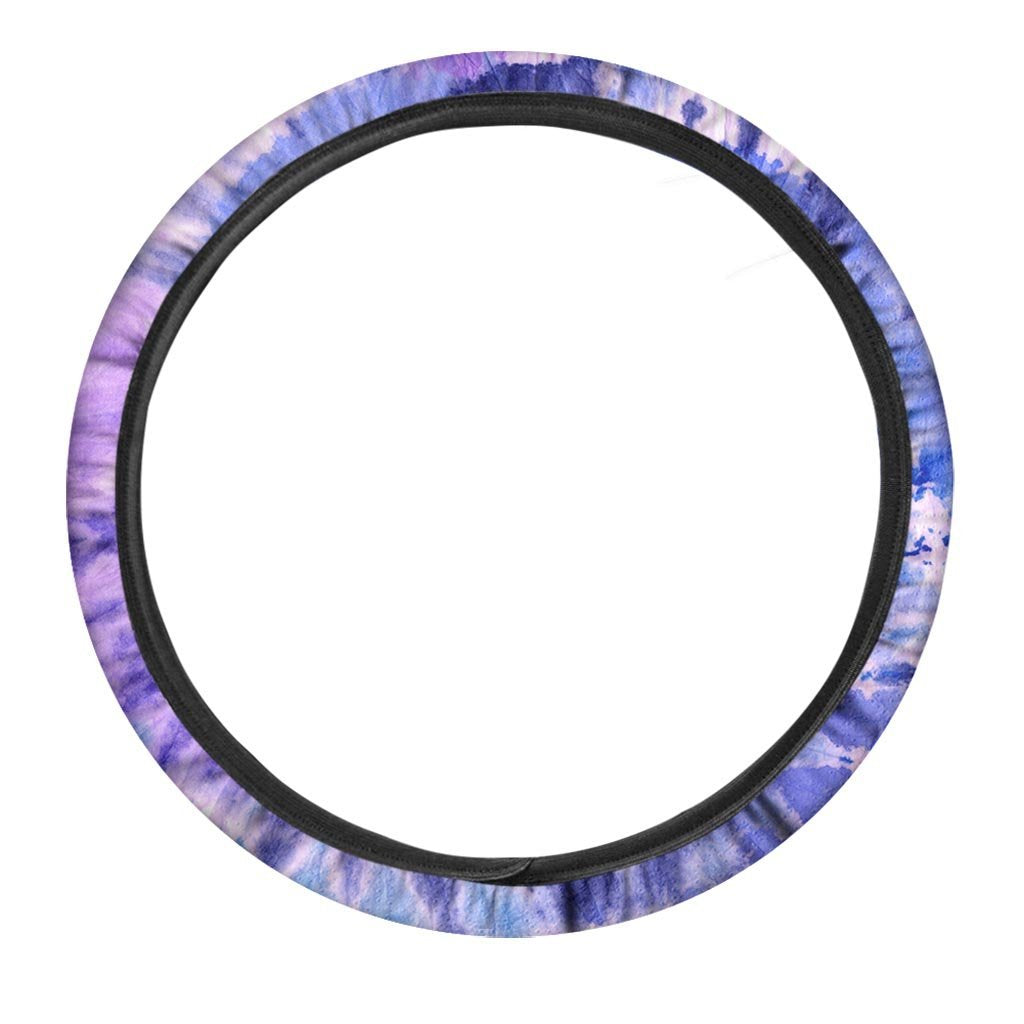 Purple And Blue Tie Dye Steering Wheel Cover-grizzshop