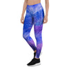 Purple And Blue Tie Dye Women's Leggings-grizzshop