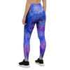 Purple And Blue Tie Dye Women's Leggings-grizzshop