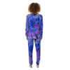 Purple And Blue Tie Dye Women's Pajamas-grizzshop