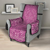 Purple Bandana Print Armchair Protector-grizzshop