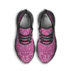 Purple Bandana Print Black Running Shoes-grizzshop