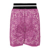 Purple Bandana Print Boxing Shorts-grizzshop