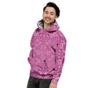 Purple Bandana Print Men's Hoodie-grizzshop