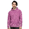 Purple Bandana Print Men's Hoodie-grizzshop