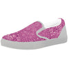 Purple Bandana Print White Slip On Shoes-grizzshop