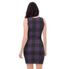 Purple Buffalo Plaid Bodycon Dress-grizzshop