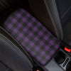 Purple Buffalo Plaid Car Console Cover-grizzshop