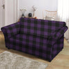 Purple Buffalo Plaid Loveseat Cover-grizzshop