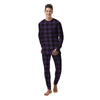 Purple Buffalo Plaid Men's Pajamas-grizzshop