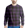 Purple Buffalo Plaid Men's Sweatshirt-grizzshop