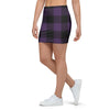 Purple Buffalo Plaid Mini Skirt-grizzshop