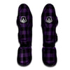 Purple Buffalo Plaid Muay Thai Shin Guard-grizzshop