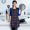 Purple Buffalo Plaid Women's Apron-grizzshop