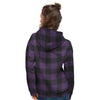 Purple Buffalo Plaid Women's Hoodie-grizzshop