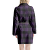 Purple Buffalo Plaid Women's Robe-grizzshop