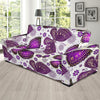 Purple Butterfly Pattern Print Sofa Covers-grizzshop