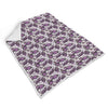 Purple Butterfly Pattern Print Throw Blanket-grizzshop