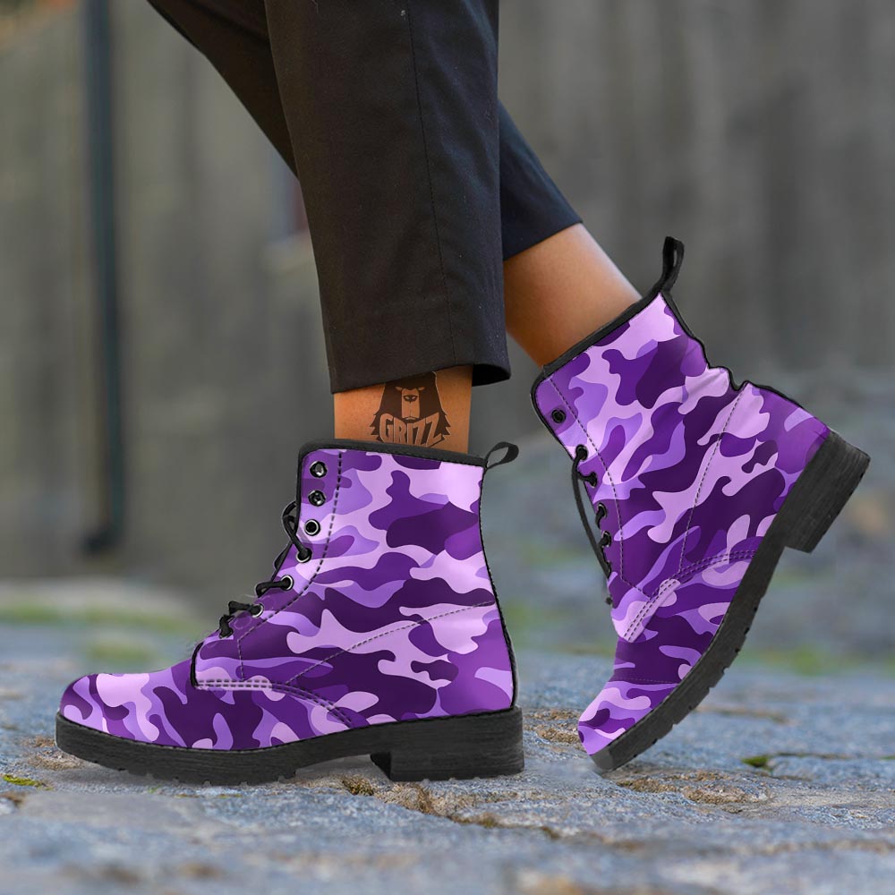 purple camo boots