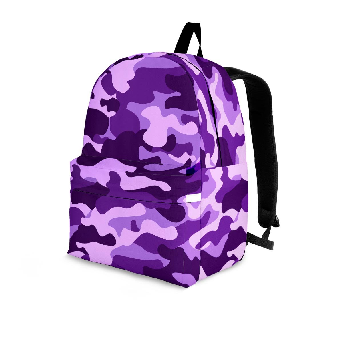 Purple Camo Print Backpack-grizzshop