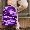 Purple Camo Print Backpack-grizzshop