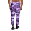 Purple Camo Print Men's Joggers-grizzshop