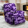 Purple Camo Print Recliner Cover-grizzshop