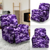 Purple Camo Print Recliner Cover-grizzshop