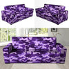 Purple Camo Print Sofa Cover-grizzshop