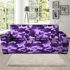 Purple Camo Print Sofa Cover-grizzshop