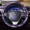 Purple Camo Print Steering Wheel Cover-grizzshop