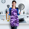 Purple Camo Print Women's Apron-grizzshop