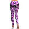 Purple Cheetah Leopard Pattern Print Pattern Women Leggings-grizzshop