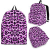 Purple Cheetah Leopard Pattern Print Premium Backpack-grizzshop